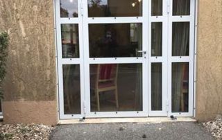 Menuiserie acier vitre fixe trapeze - MB Steel