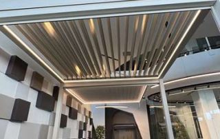 Pergola bioclimatique lames orientables - MB Steel