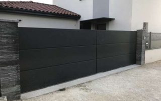 Portail acier coulissant 6m - MB Steel