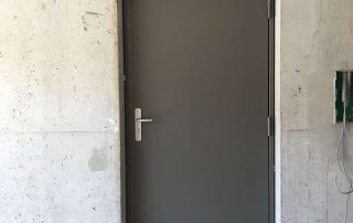 Porte pleine local technique - MB Steel